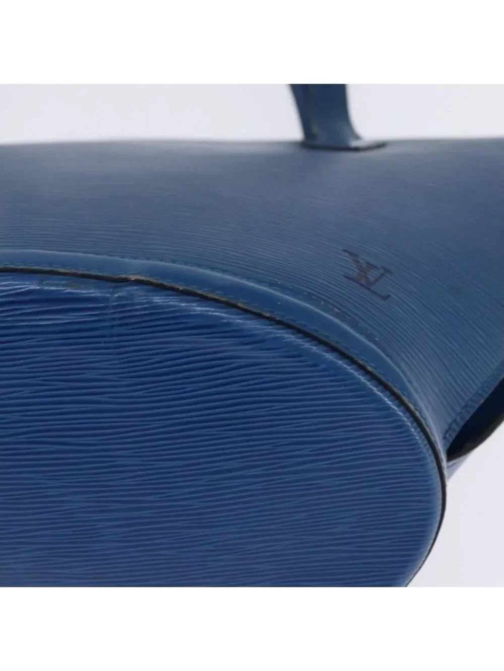 Authentic LOUIS VUITTON Epi Saint Jacques Shopping Shoulder Bag Blue M52275 LV